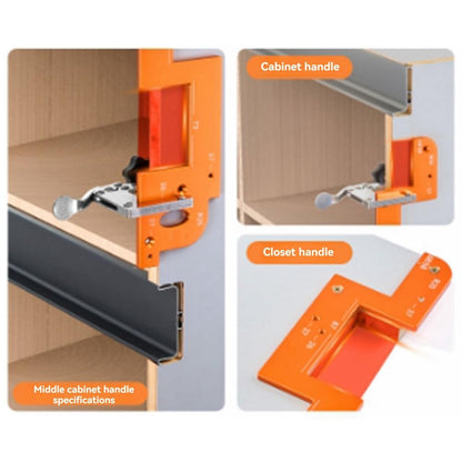 Precision Cabinet Handle Jig 📐 – Aluminum Drilling Guide for Easy Installation
