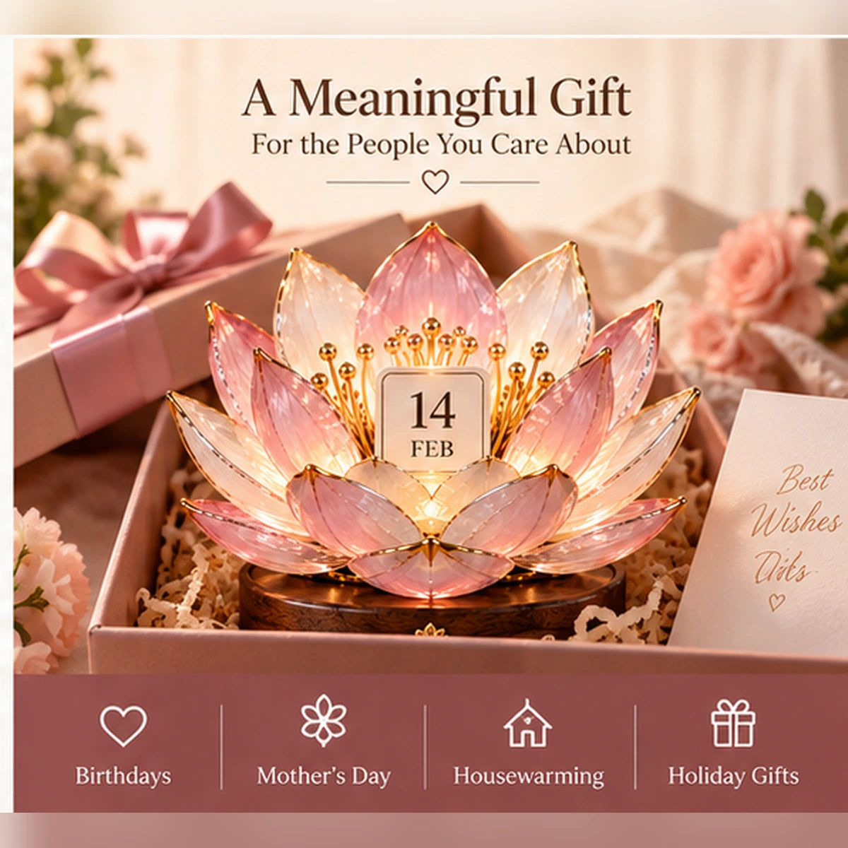 ⭐2026 USA Sale: Up to 50% OFF -🌸Lotus Perpetual Calendar