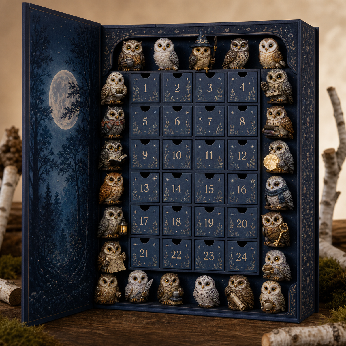 ✨ Enchanted Forest: 24 Days of Tiny Magic | Fantasy Miniature Advent Calendar – 6 Collector Editions