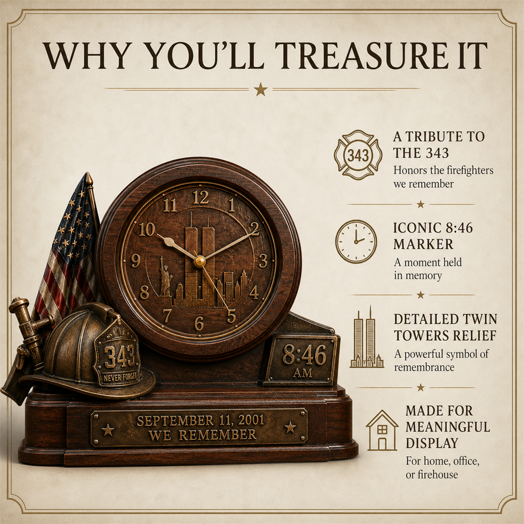 Core memorial symbols and benefits of the 9/11 tribute clock