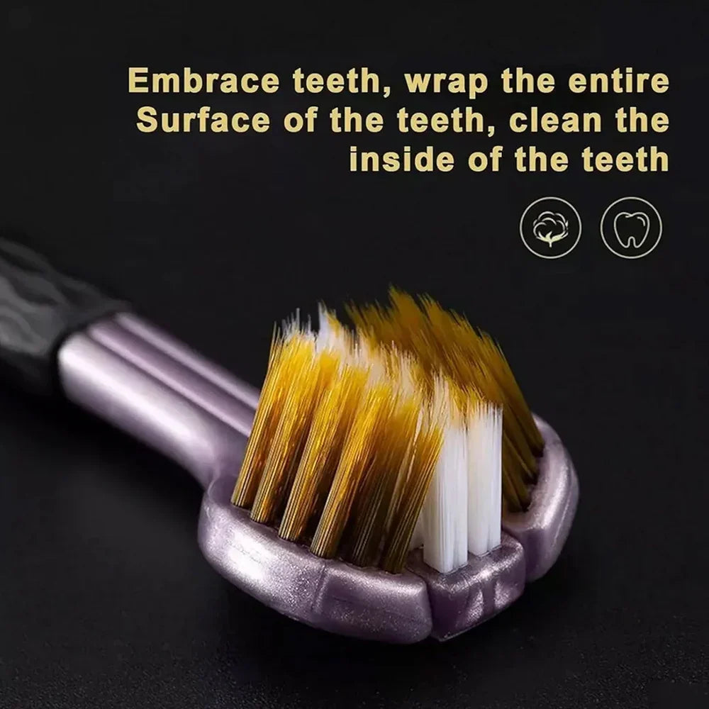 🪥 360° Triple-Sided Toothbrush – Multi-Angle Teeth Cleaning Design