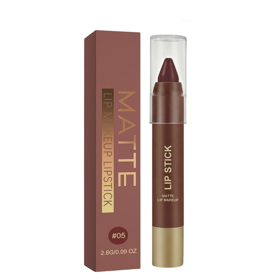 6pcs/set Long-lasting Matte Brown Lipstick