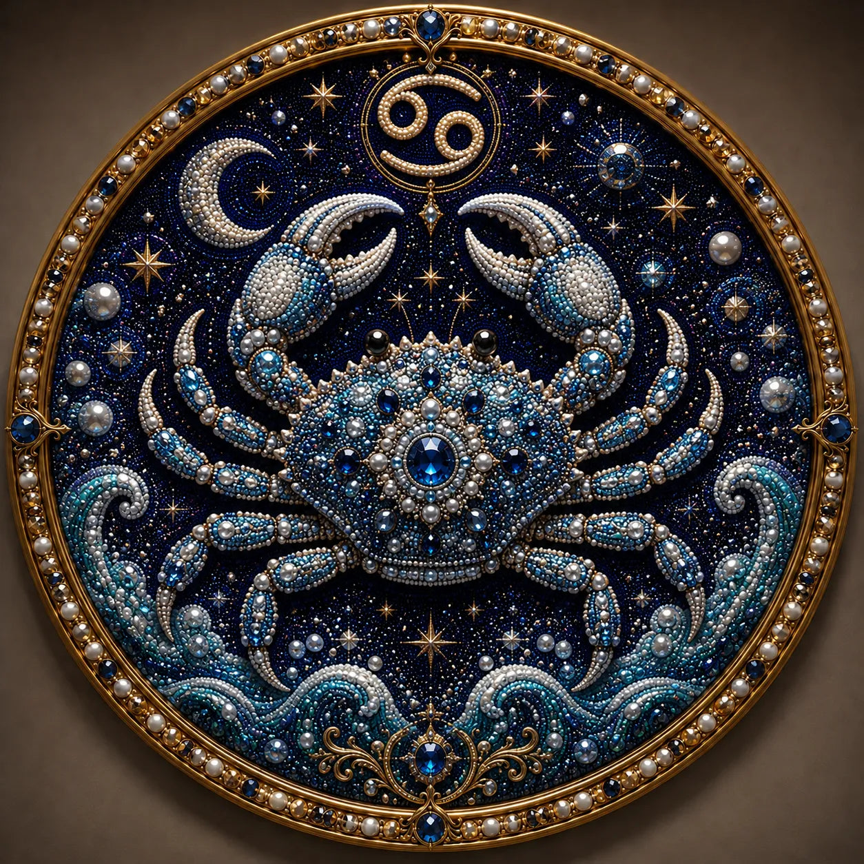 🔥49% OFF – ✨ Premium 3D Pearl 12 Zodiac Signs Art Kit | Luxury Flocked Canvas with Scratch-Resistant Non-Fading Pearl Beads DIY Handmade Astrology Decor ♈🌙💎