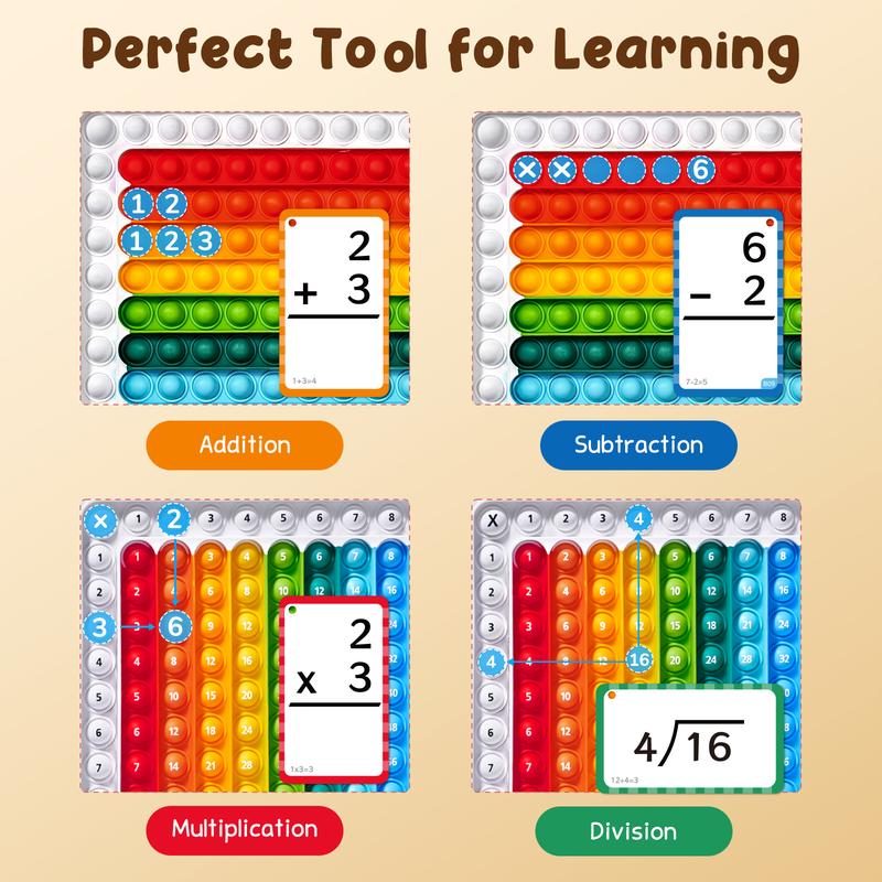 Kids Math Fidget Game 🧮 – Fun Learning Cards for Ages 3+