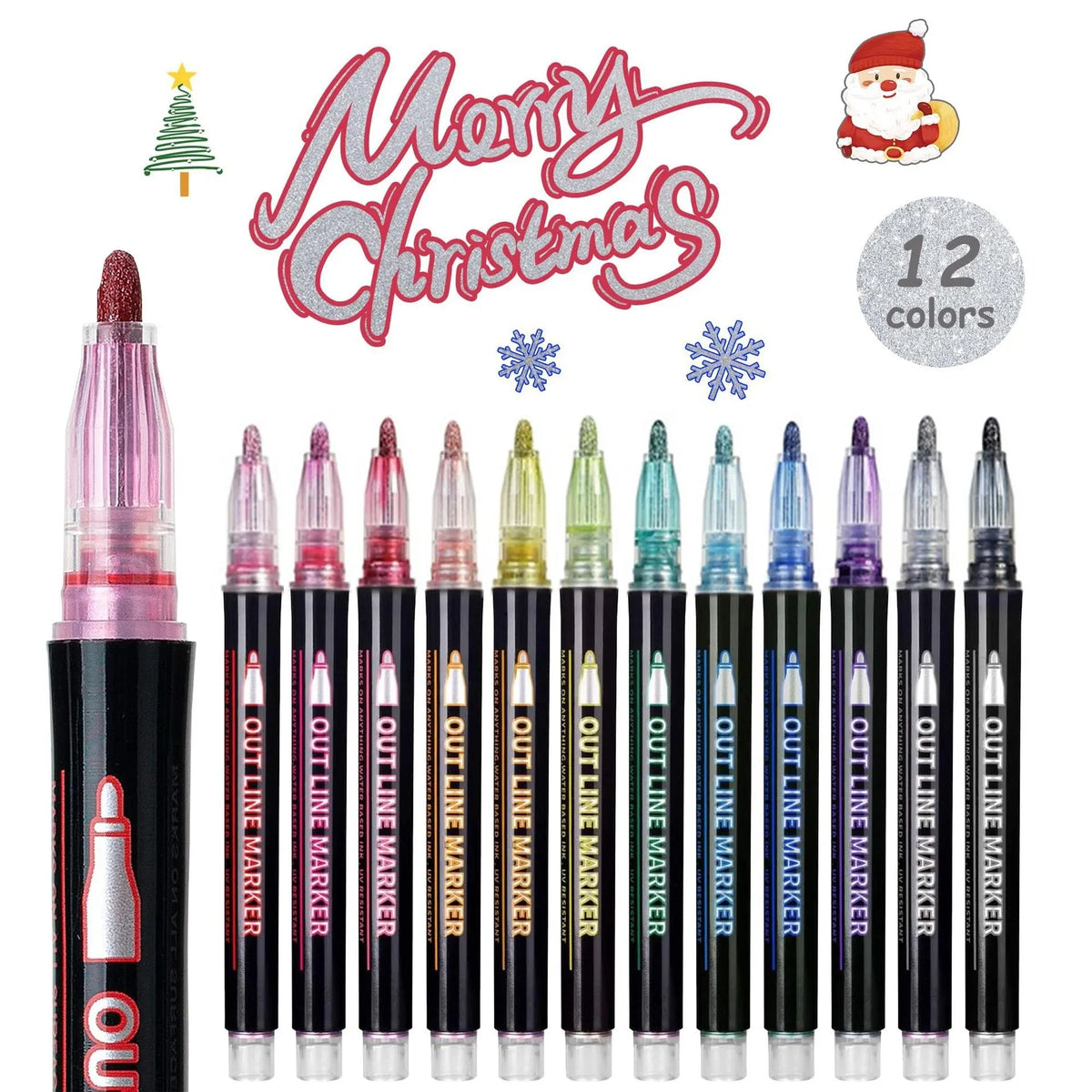 8-Color Highlight Marker Set 🎨 – Colorful Pens for Notes & Studying