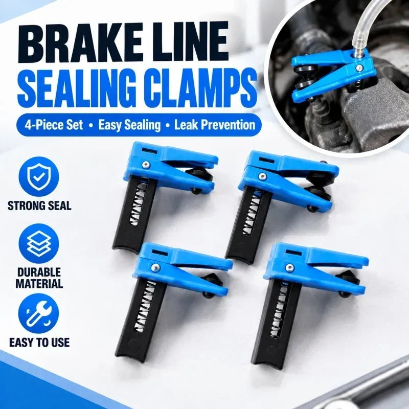 🔧 Brake Fluid Line Plug & Clamp – Handy Automotive Repair Tool