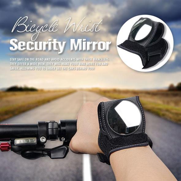 🚴👀 Adjustable Wrist-Mounted Cycling Mirror – See Behind You Without Turning Around
