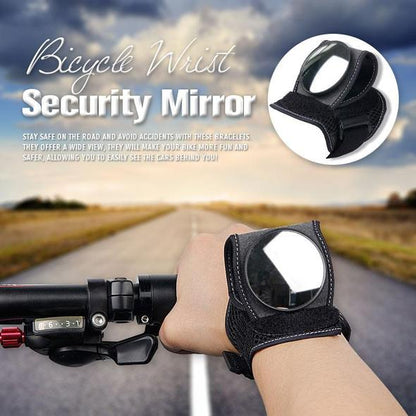 🚴👀 Adjustable Wrist-Mounted Cycling Mirror – See Behind You Without Turning Around