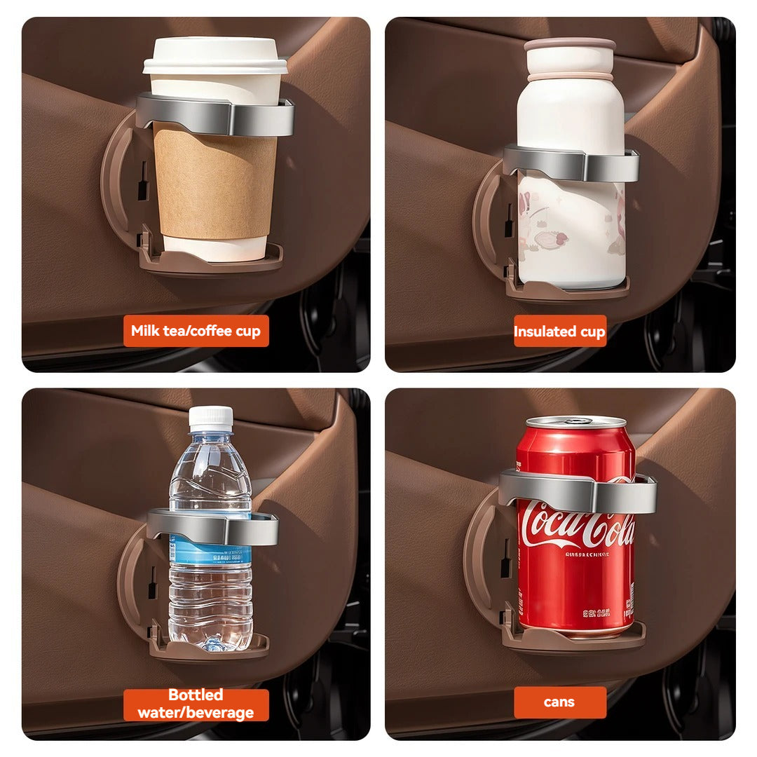 🚗 Fold-Away 2-in-1 Car Door Drink and Phone Caddy – Space-Saving Hanging Organizer