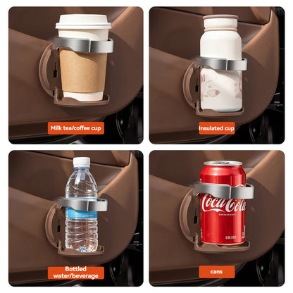 🚗 Fold-Away 2-in-1 Car Door Drink and Phone Caddy – Space-Saving Hanging Organizer