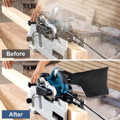 Zippered Miter Saw Dust Bags 🪚 – 2-Pack with Adjustable Wire Support for 1.5"–2" Dust Ports