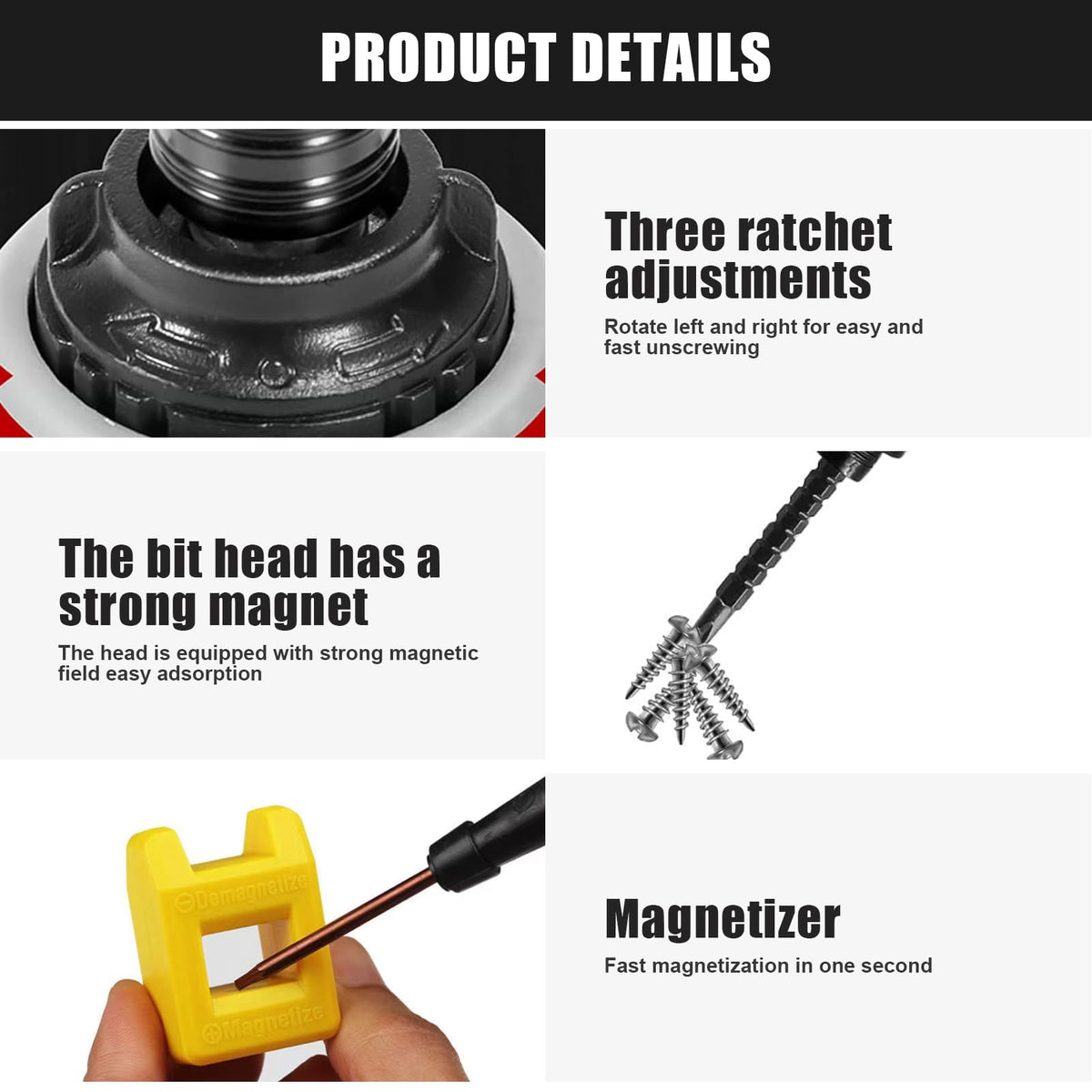 13-in-1 Ratcheting Screwdriver 🔧 – Versatile Multi-Bit Repair Tool