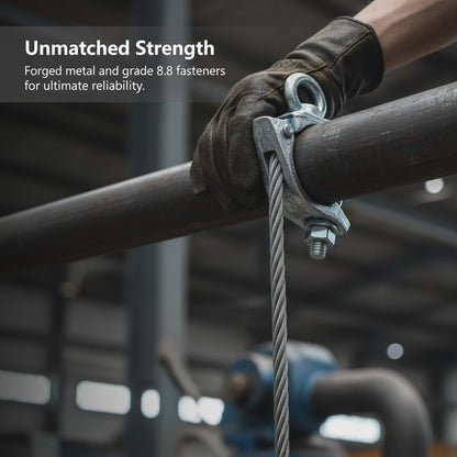 🏗️ Heavy-Duty Scaffolding Pipe Clamp – Galvanized 48mm Hanging Bracket