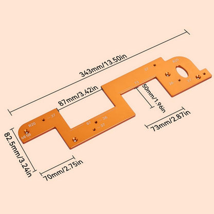 Precision Cabinet Handle Jig 📐 – Aluminum Drilling Guide for Easy Installation