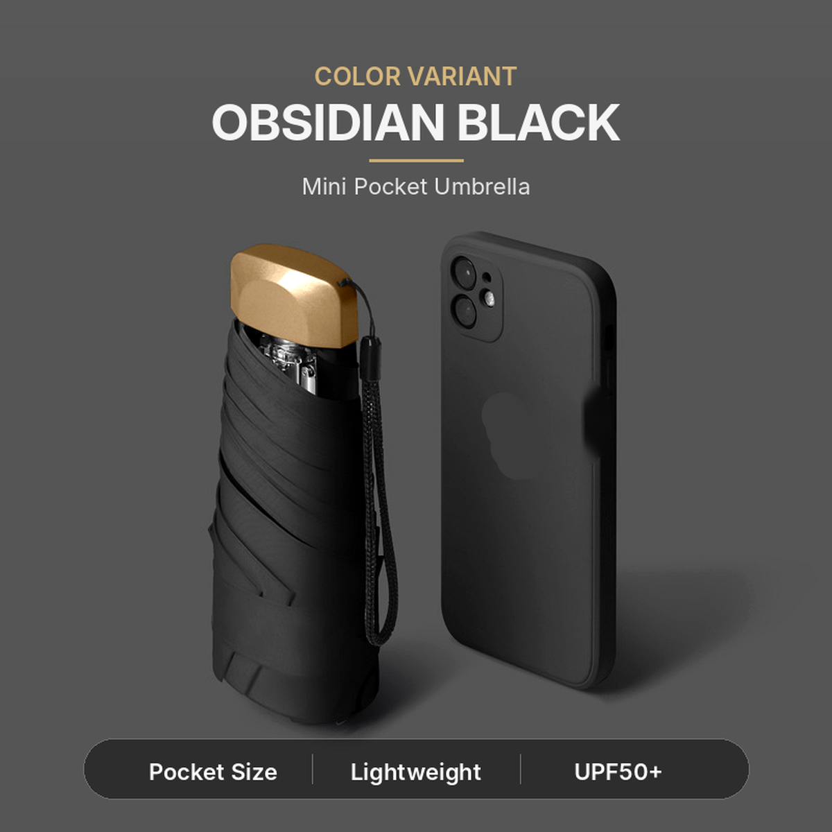 ☔ Pocket Capsule Umbrella – Compact 2-in-1 Rain & Sun Protection