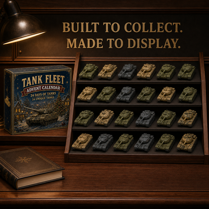 Last Day 50% OFF-🪖 24 Days of Tanks Advent Calendar – 24 Unique Tanks, 24 Days of Armored Legends 🎄