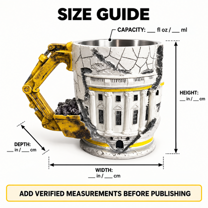 🏗️☕ Builder’s Tribute Excavator Mug – Construction Worker Keepsake & Gift