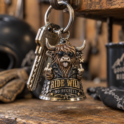 🏍️ Funny Motorcycle Biker Bell – Crazy Rider Gift for Him 🔔