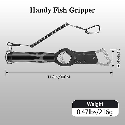 Heavy-Duty Fish Gripper with Scale