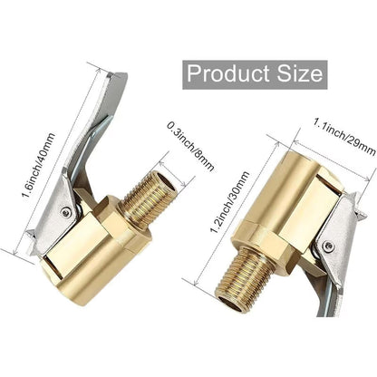 🚗 Lock-On Tire Air Chuck Adapter – Leak-Resistant Inflator Connector for Air Compressors & Pumps 🔧