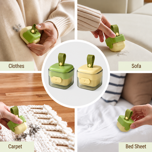 🐾 Washable Pocket Lint Roller – Reusable Pet Hair & Fabric Cleaner