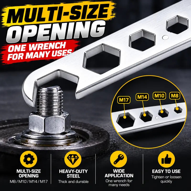 ⚙️ 4-Prong Adjustable Grinder Wrench – Single & Double-Ended Options
