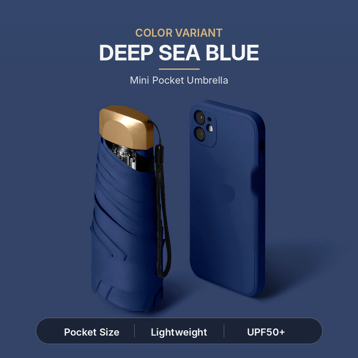 ☔ Pocket Capsule Umbrella – Compact 2-in-1 Rain & Sun Protection