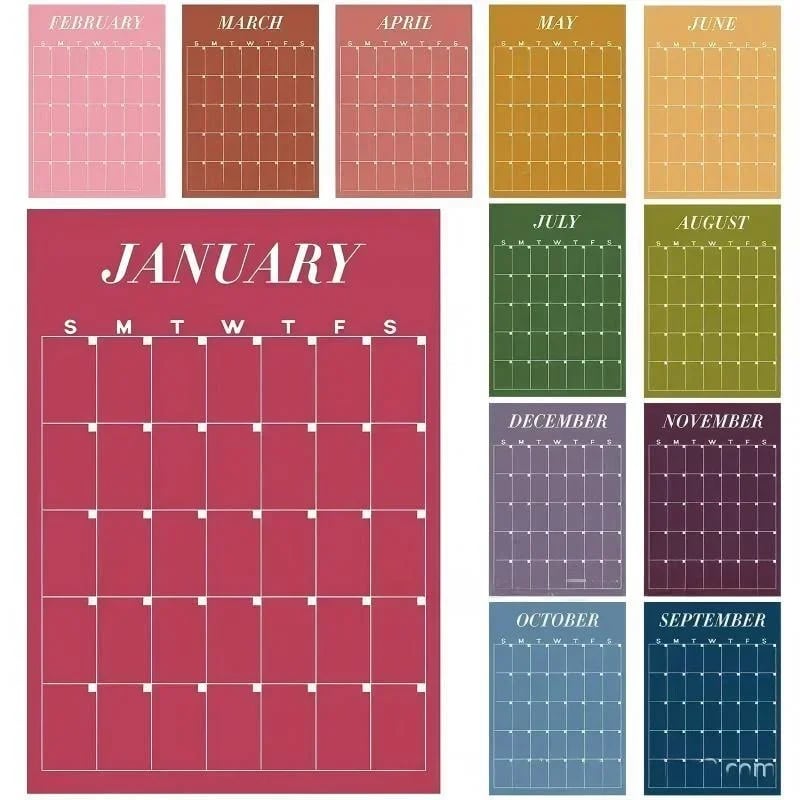 🔥HOT SALE🔥Undated Classroom Calendar, Fresh Macaron