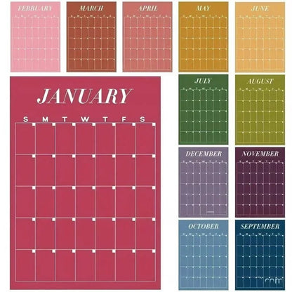 🔥HOT SALE🔥Undated Classroom Calendar, Fresh Macaron