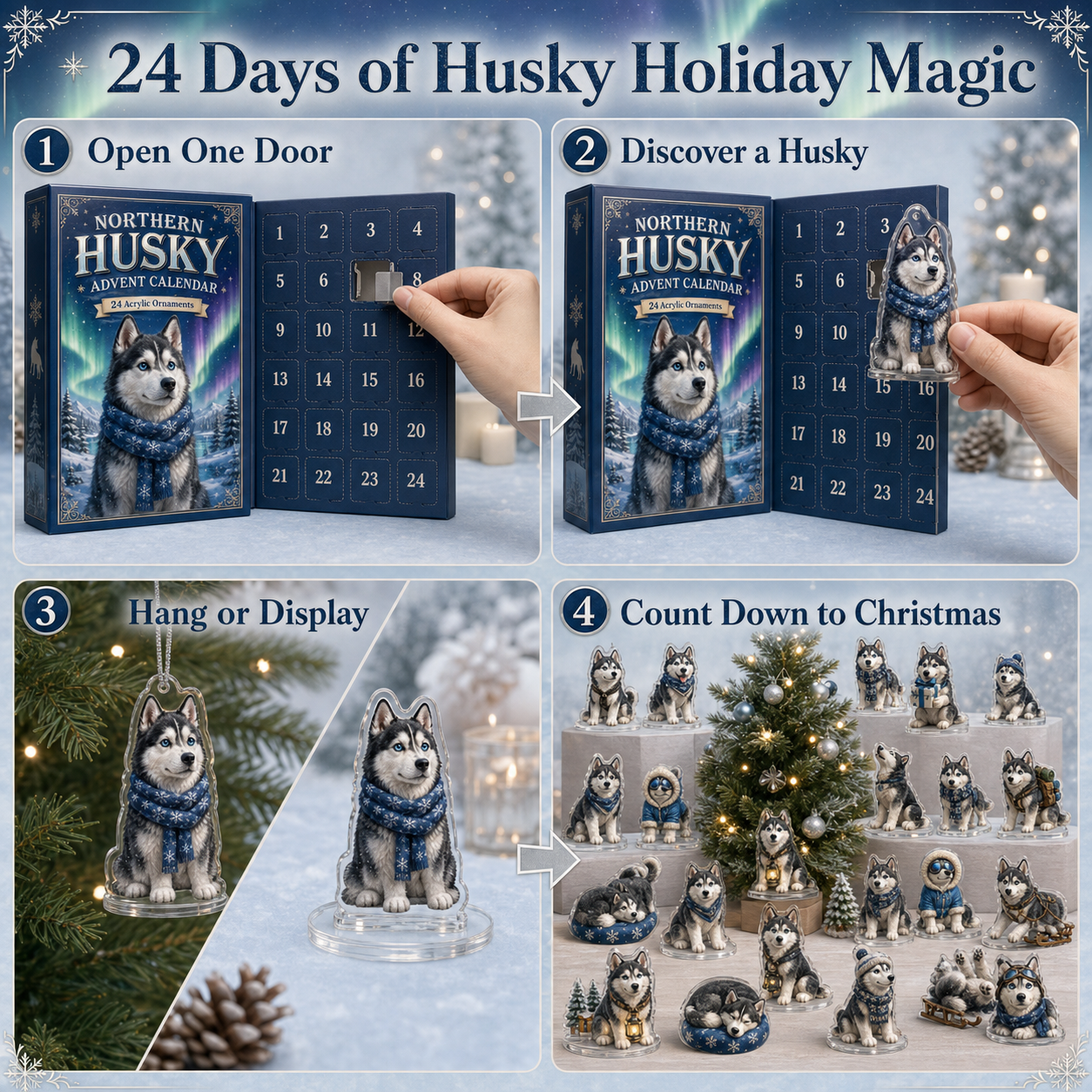 🐺❄️ Northern Husky Advent Calendar 2026 – 24 Days of Husky Christmas Surprises 🎄
