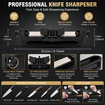 🛠️ Venture Pocket Edge Sharpener – Quick Blade Care Anywhere 🔪