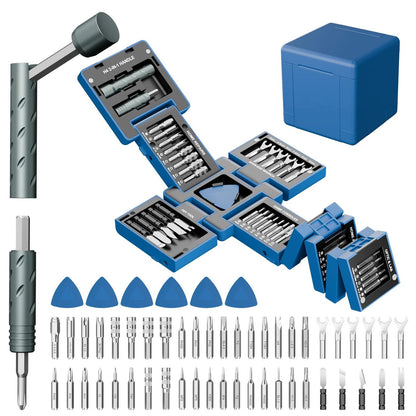 🎉3.15' Compact Transformable Precision Tool Kit – 2-in-1 Torque Handle & Modular Electronics Repair Set