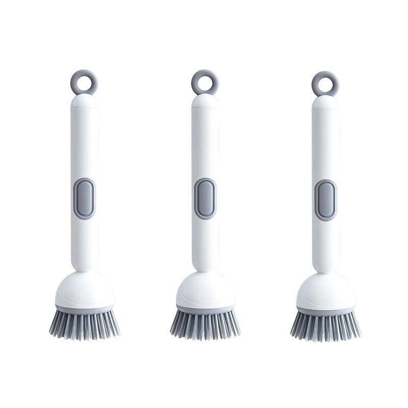 Rotating Dish Cleaning Brush 🧽 – Long Handle with Soap Dispenser