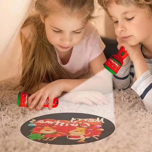 🔥HOT SALE 49% OFF -🎃👻Kids Halloween Christmas Projection Flashlight Toy