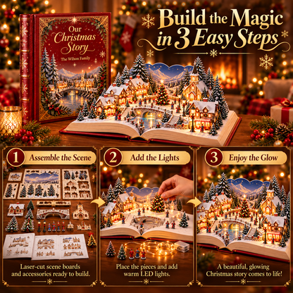 Light-Up Christmas Village Storybook
