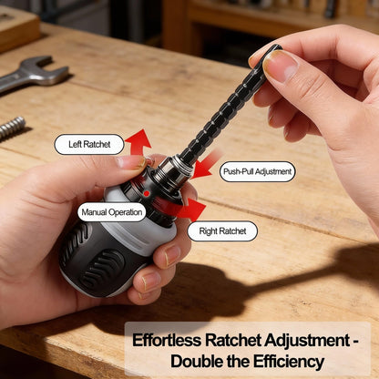 13-in-1 Ratcheting Screwdriver 🔧 – Versatile Multi-Bit Repair Tool