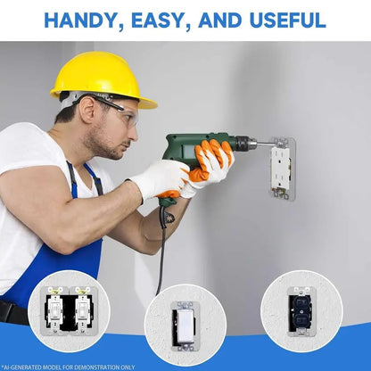 ⚡ Metal Outlet & Switch Spacers for Flush, Level Wall Plates 🛠️