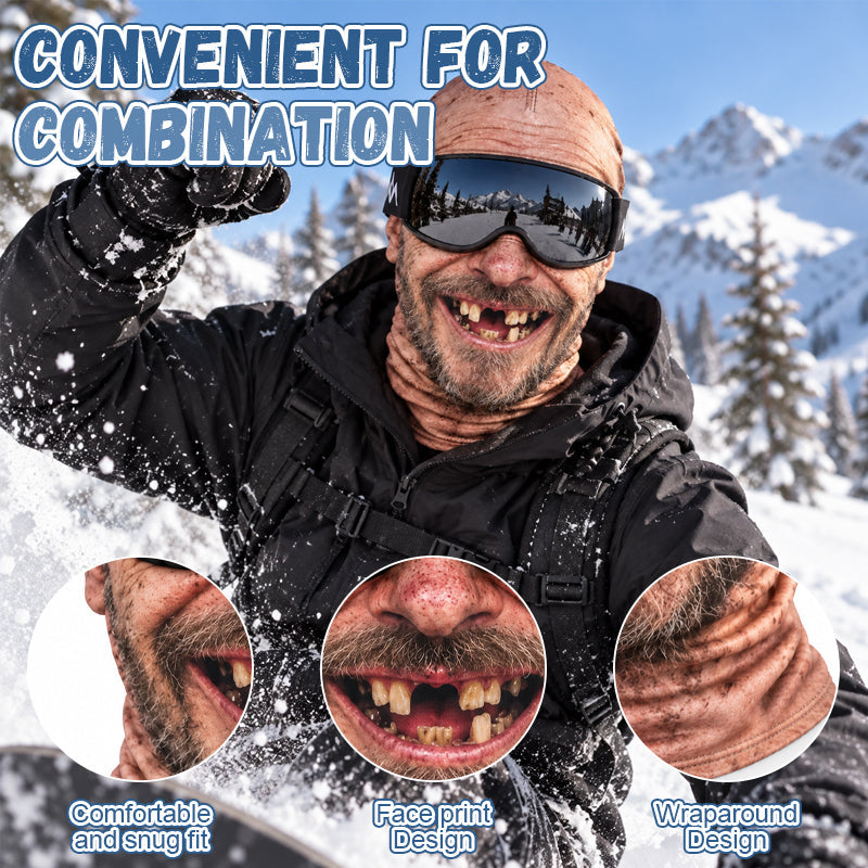 😂Wild 3D Face Balaclava – Cold-Weather Fun for Parties & Outdoor Crews ❄️