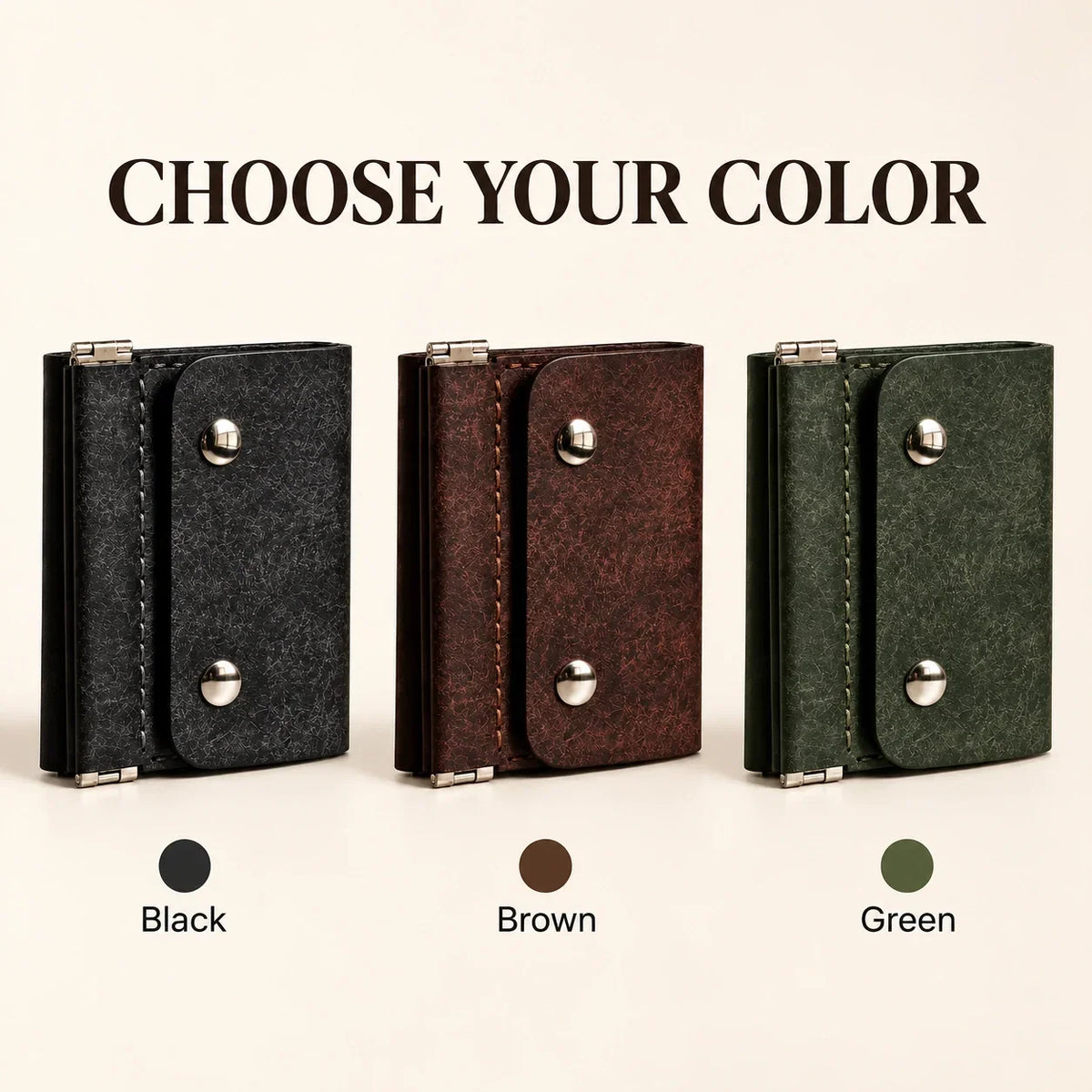👜 Retro Trifold Wallet – Compact Design with Easy-Access Coin Pocket