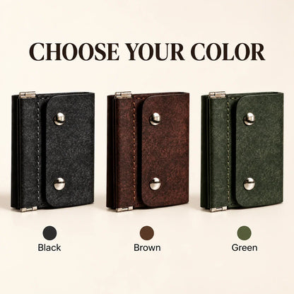 👜 Retro Trifold Wallet – Compact Design with Easy-Access Coin Pocket