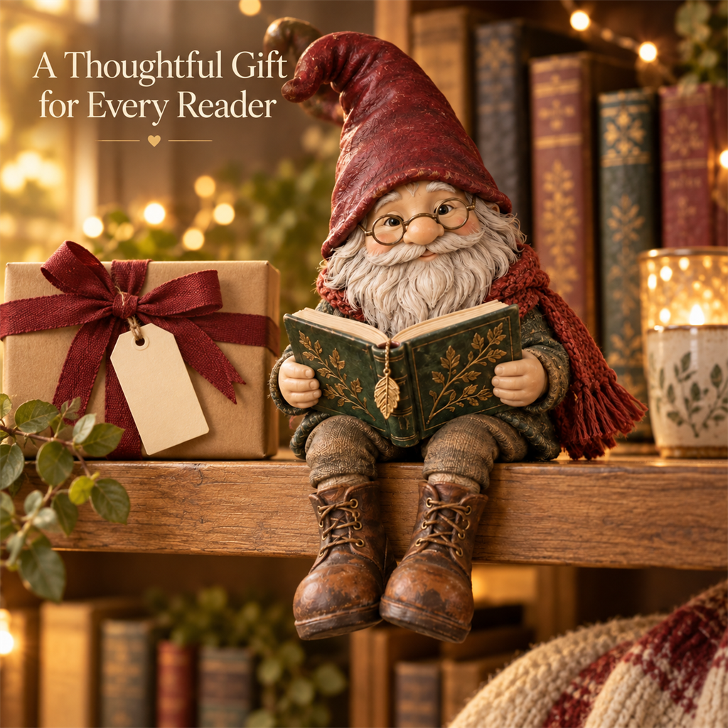 Reading Gnome Shelf Sitter
