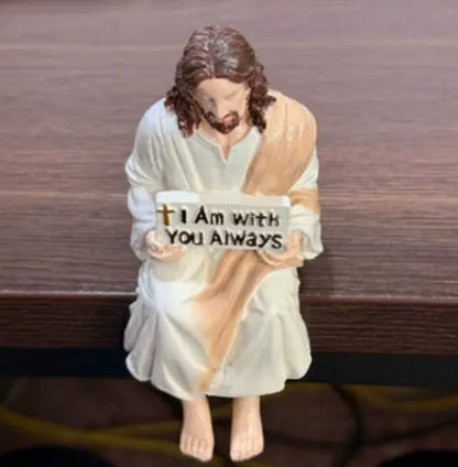Handcrafted Jesus Figurine✝️Serene Desk Companion🙏