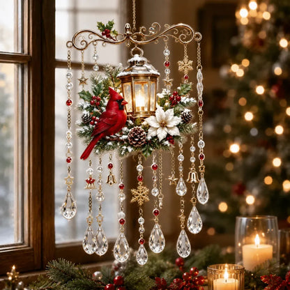 Handmade Christmas stained window decorations