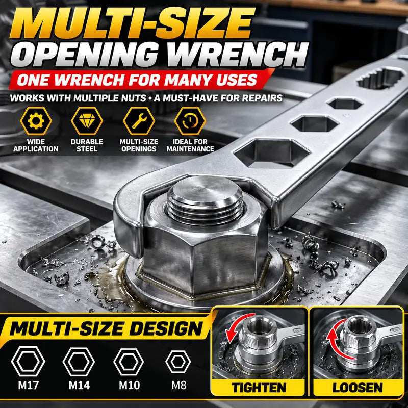 ⚙️ 4-Prong Adjustable Grinder Wrench – Single & Double-Ended Options