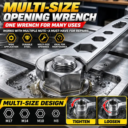 ⚙️ 4-Prong Adjustable Grinder Wrench – Single & Double-Ended Options