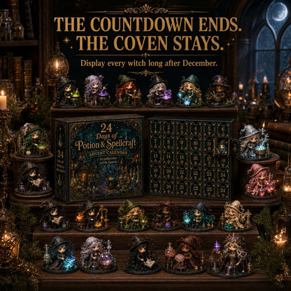 🧙‍♀️24 Days Of Witchy Surprises Advent Calendar | 24 Unique Collectible Witches with Magical Themes, Mini Figures & Fantasy Display Collection ✨
