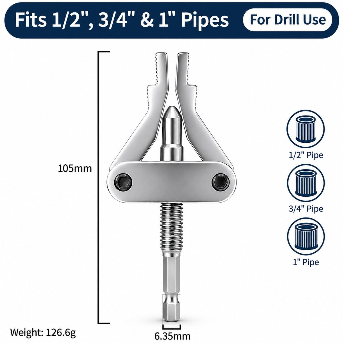 Drill-Powered Pipe Extractor 🛠️ – Remove Broken Threaded Fittings with Less Hassle