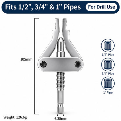 Drill-Powered Pipe Extractor 🛠️ – Remove Broken Threaded Fittings with Less Hassle
