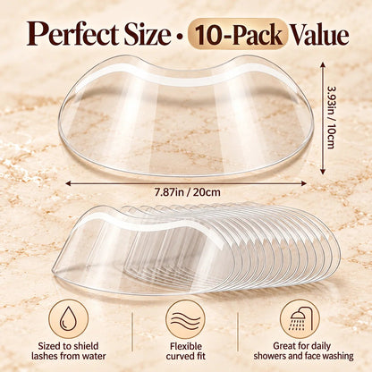10-Pack Lash Extension Shower Shields 💕 – Reusable Waterproof Lash Covers