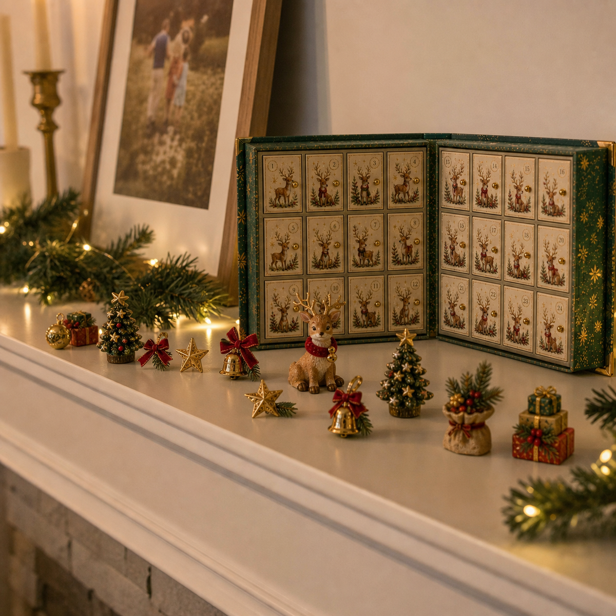 🎄 Merry Menagerie: 24 Days of Tiny Christmas Joy | Animal Miniature Countdown Box – 6 Collector Editions
